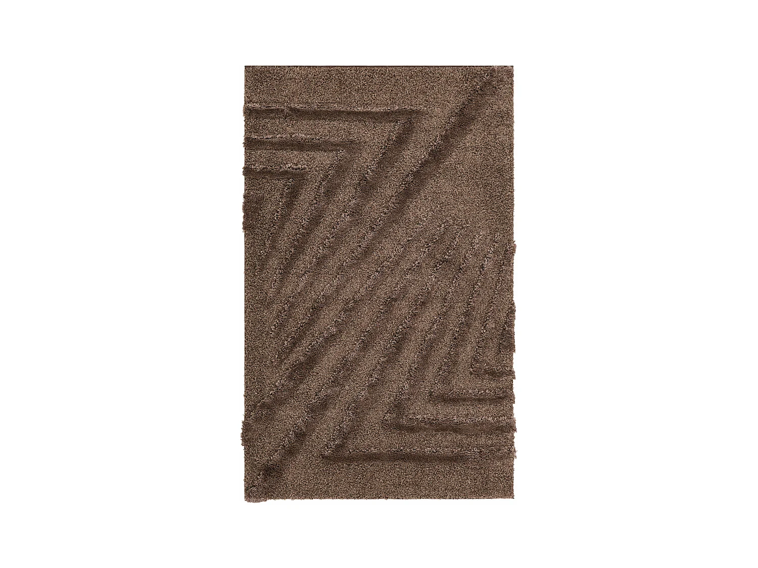 Hoogpolig tapijt 305x240 Donkerbruin Thun Avis