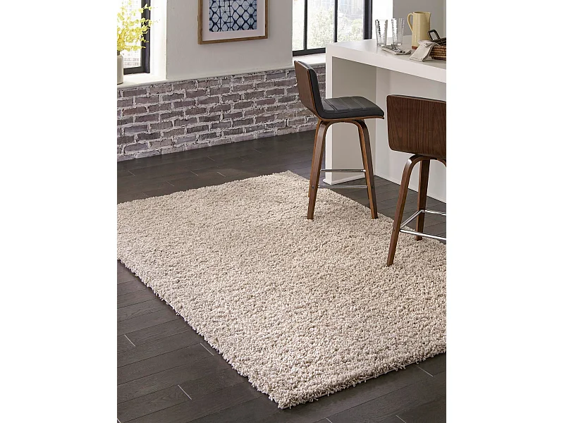 Hochflorteppich 61x91 Braun Solid Shag