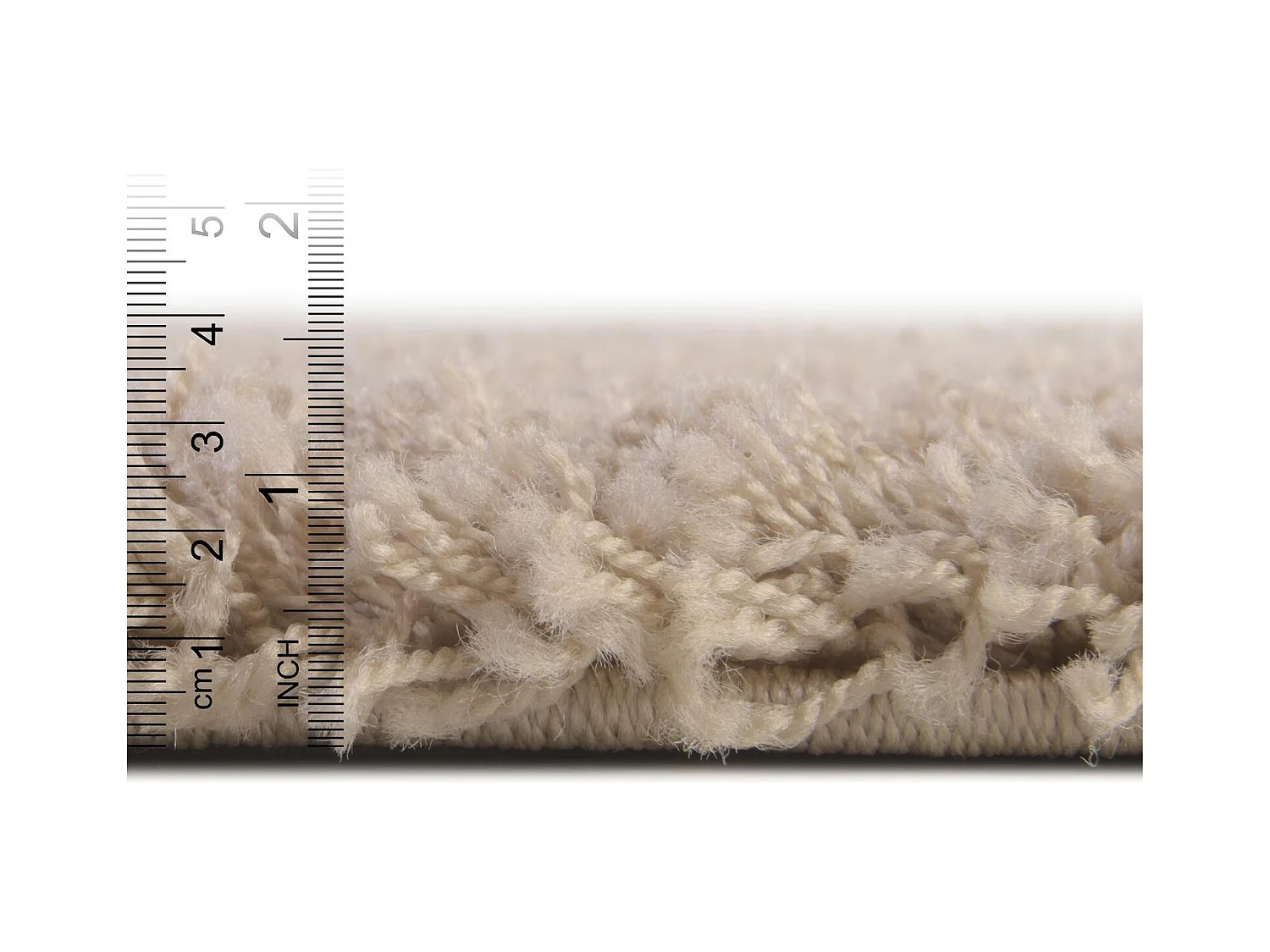 Hoogpolig tapijt 91x61 Bruin Solid Shag