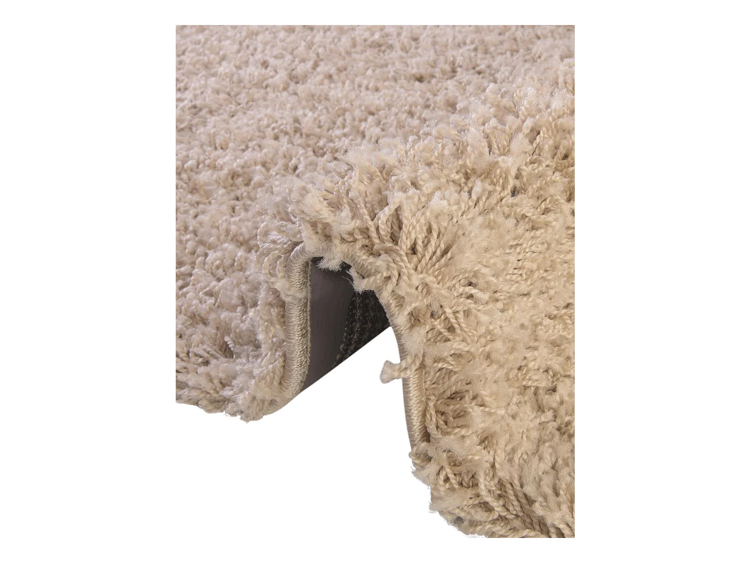 Hoogpolig tapijt 91x61 Bruin Solid Shag