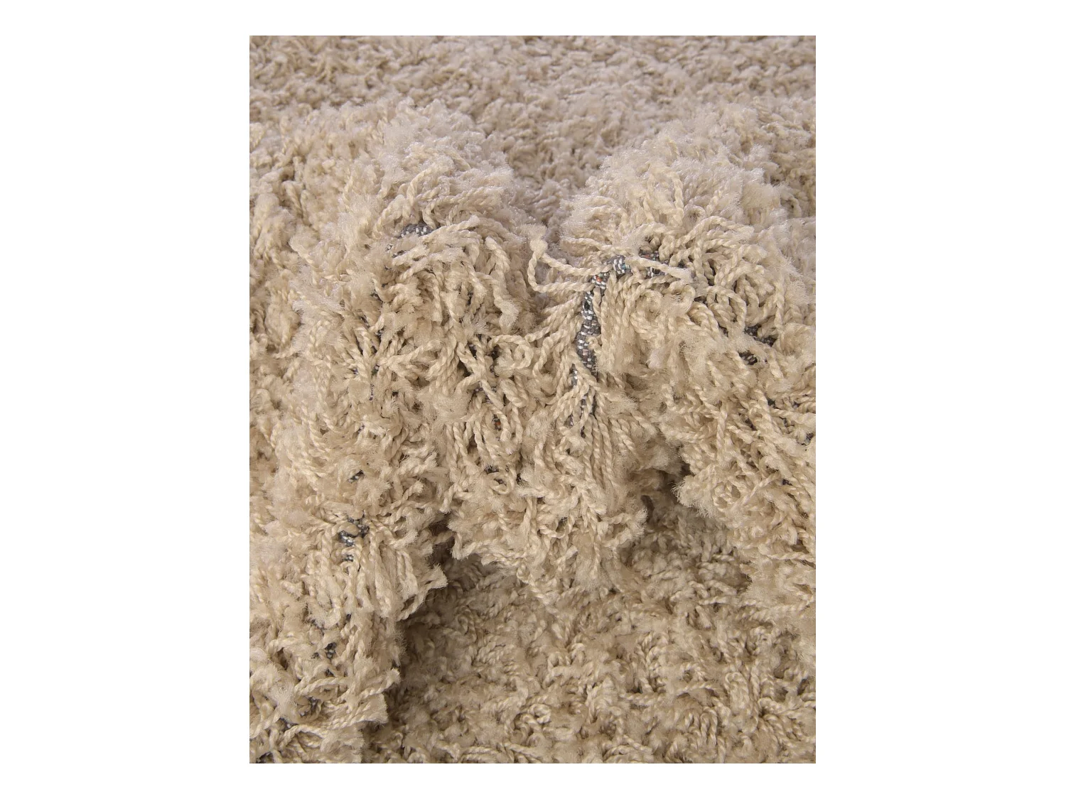 Hoogpolig tapijt 91x61 Bruin Solid Shag