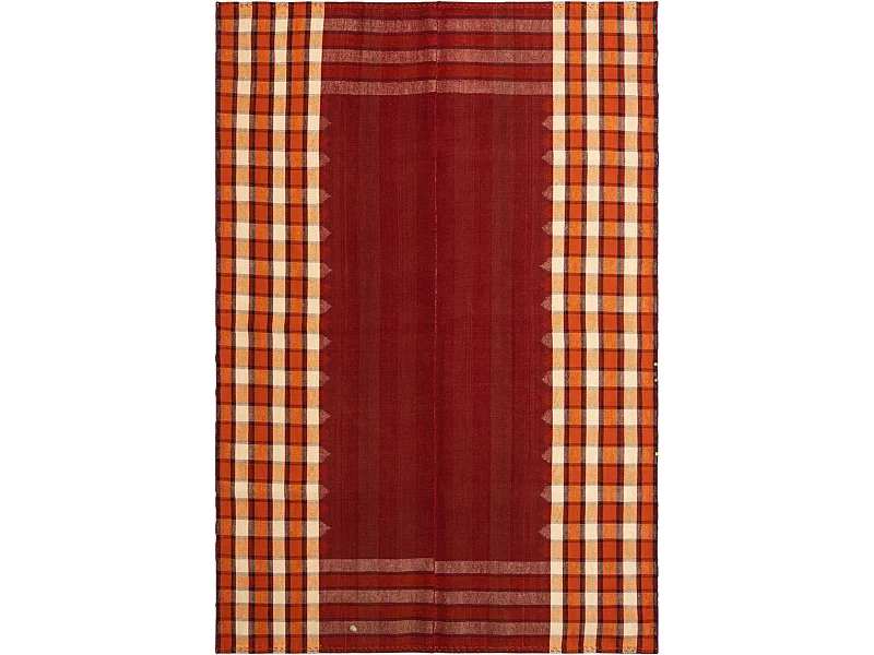 Tapis de laine 167x237 rouge Jajim