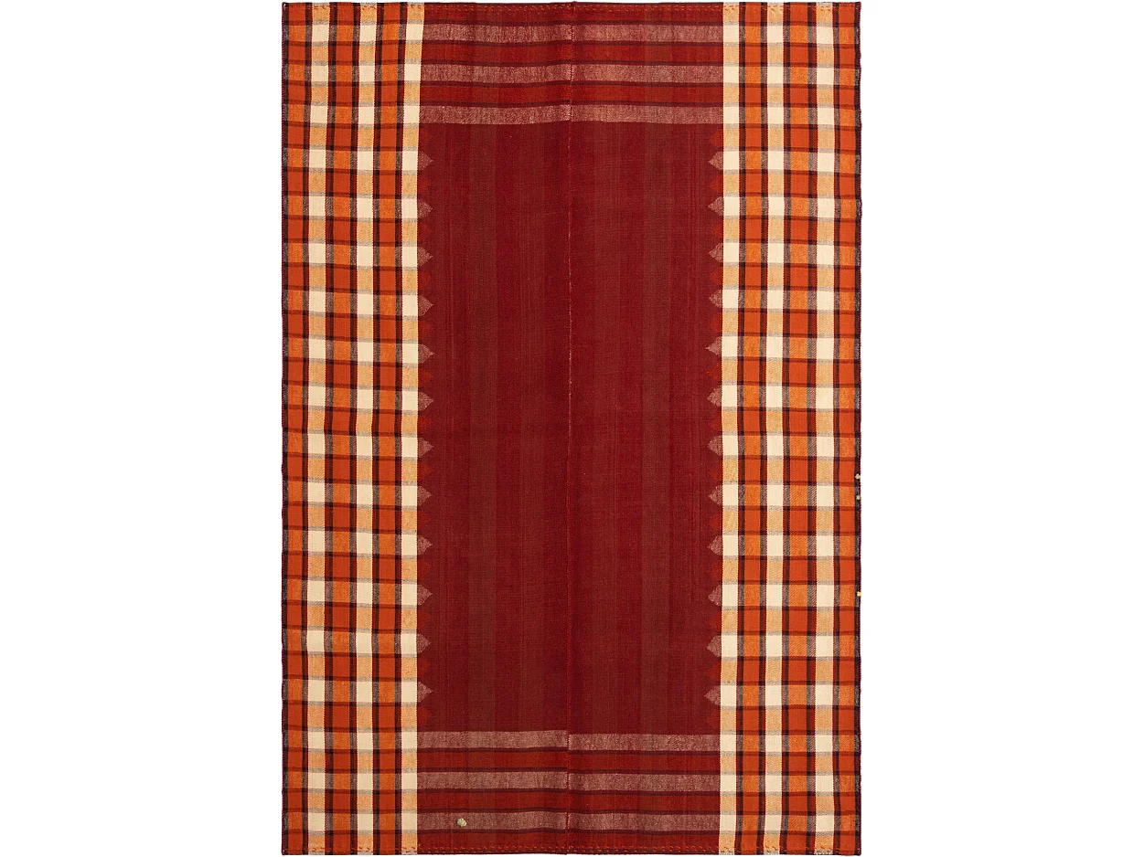 Tapis de laine 167x237 rouge Jajim