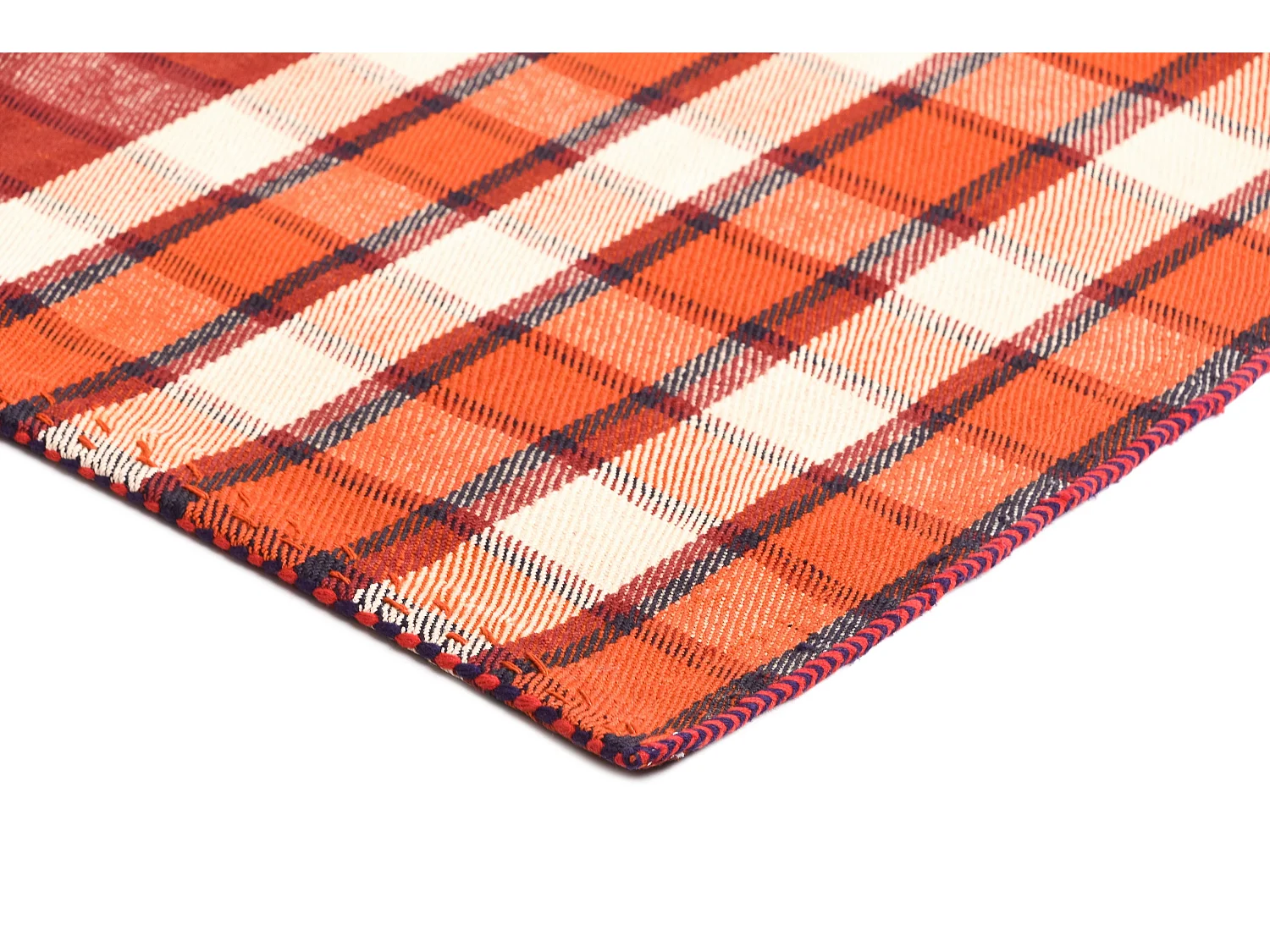 Tapis de laine 167x237 rouge Jajim