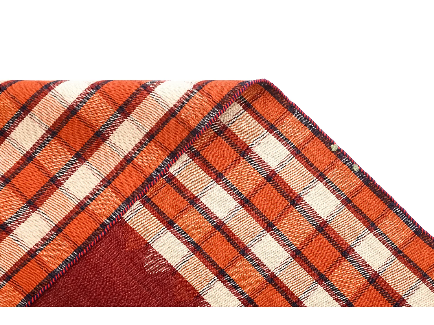 Tapis de laine 167x237 rouge Jajim