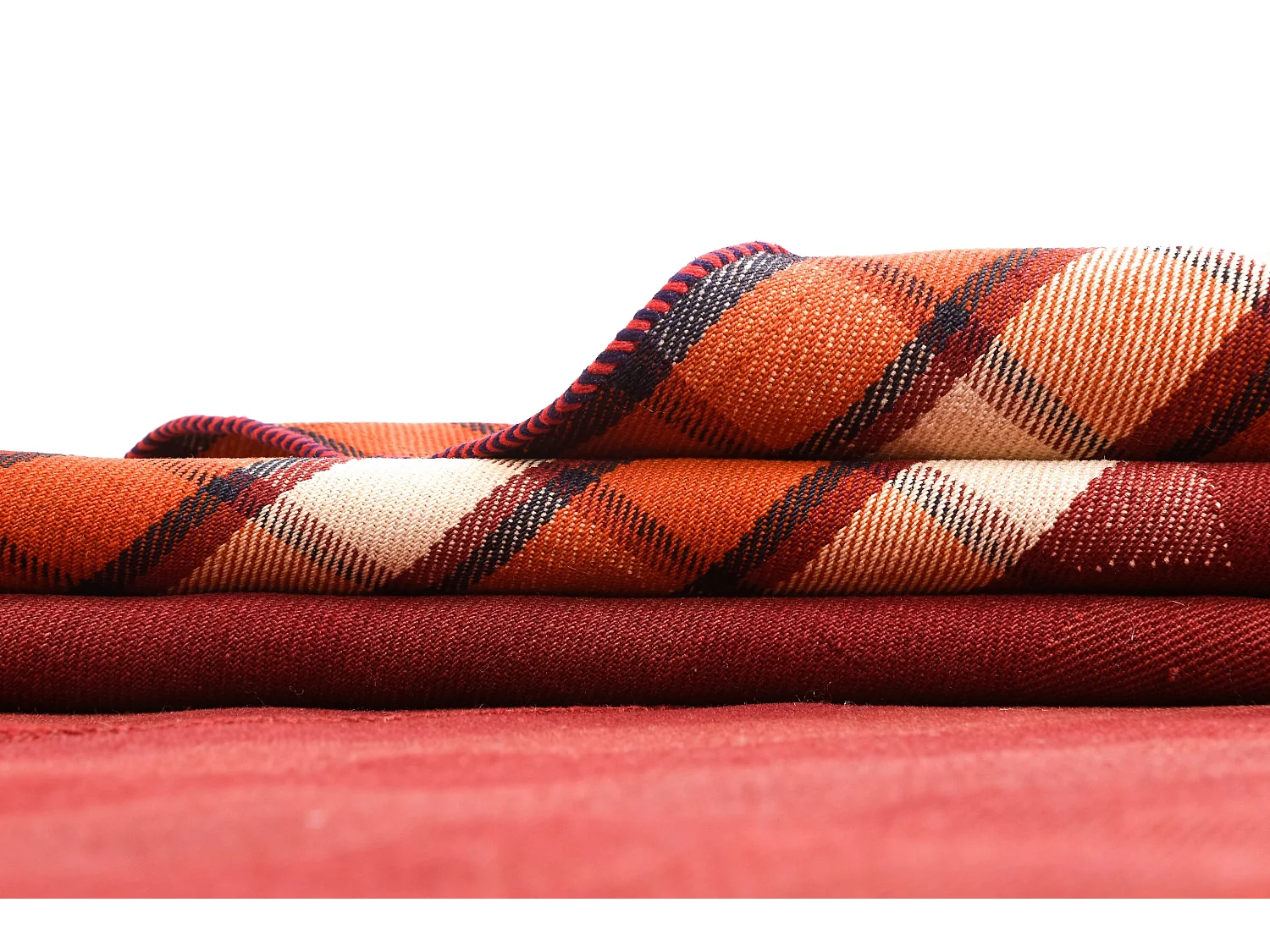 Tapis de laine 167x237 rouge Jajim