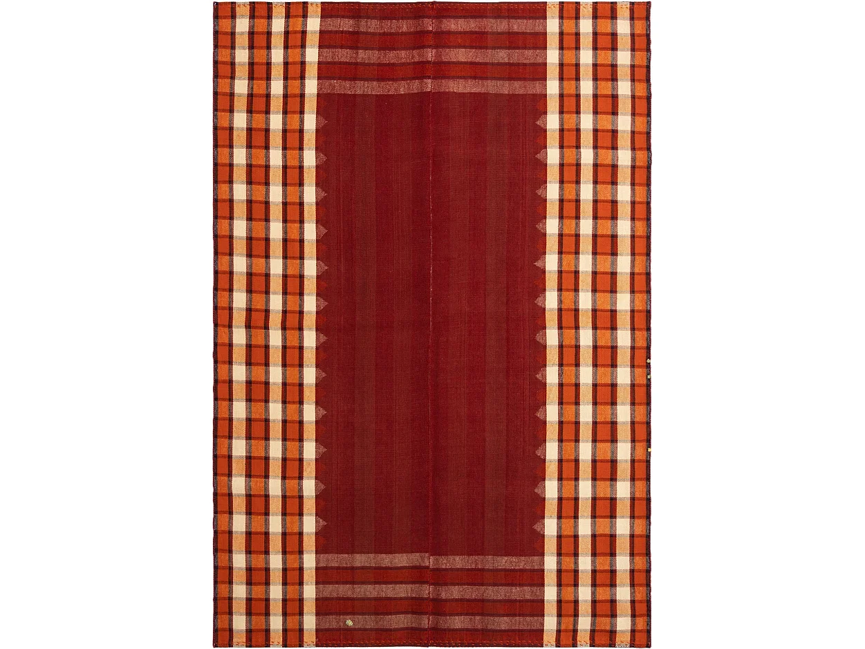 Tapis de laine 167x237 rouge Jajim
