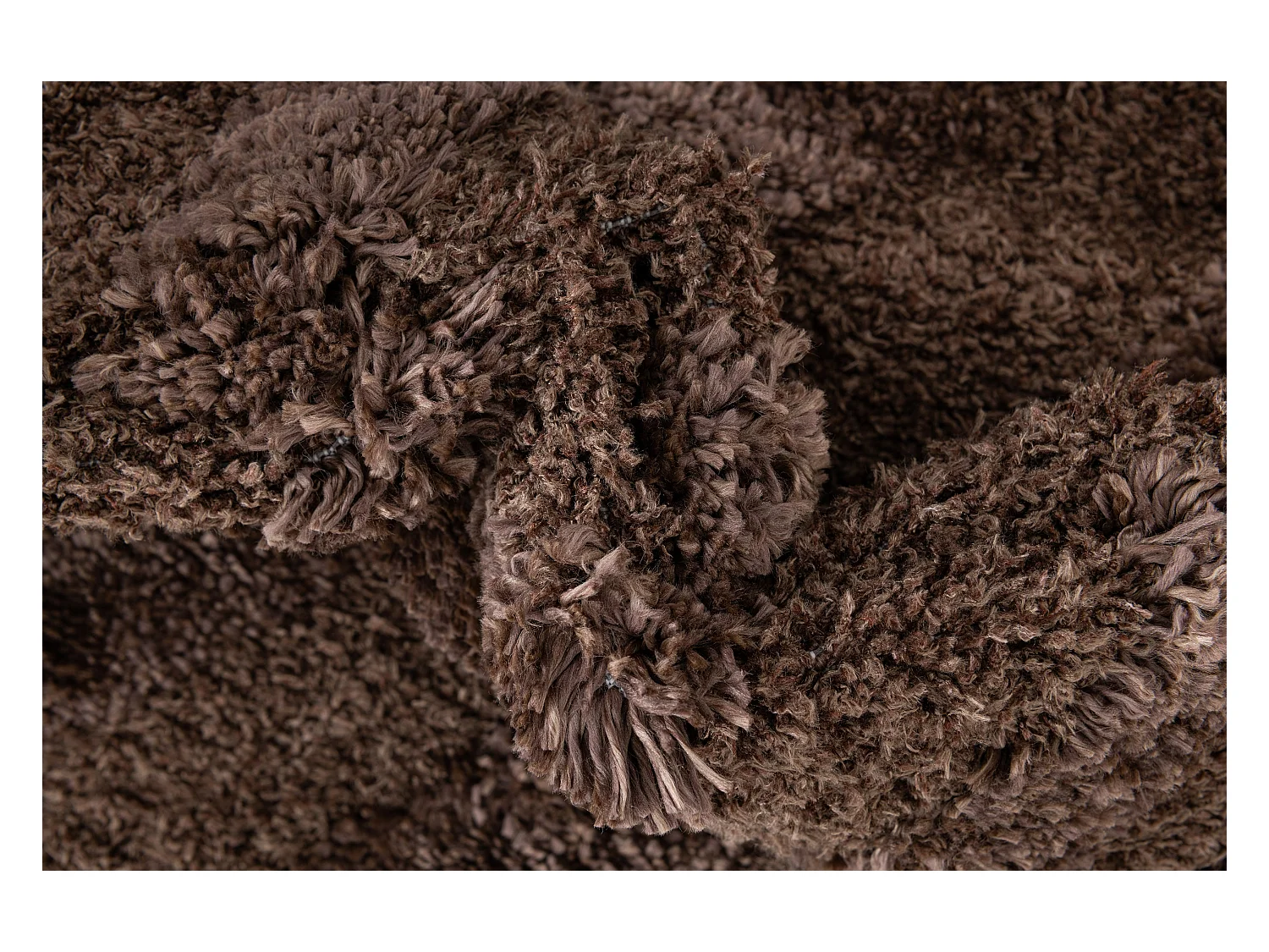 Hochflorteppich 125x185 Dunkelbraun Thun Avis