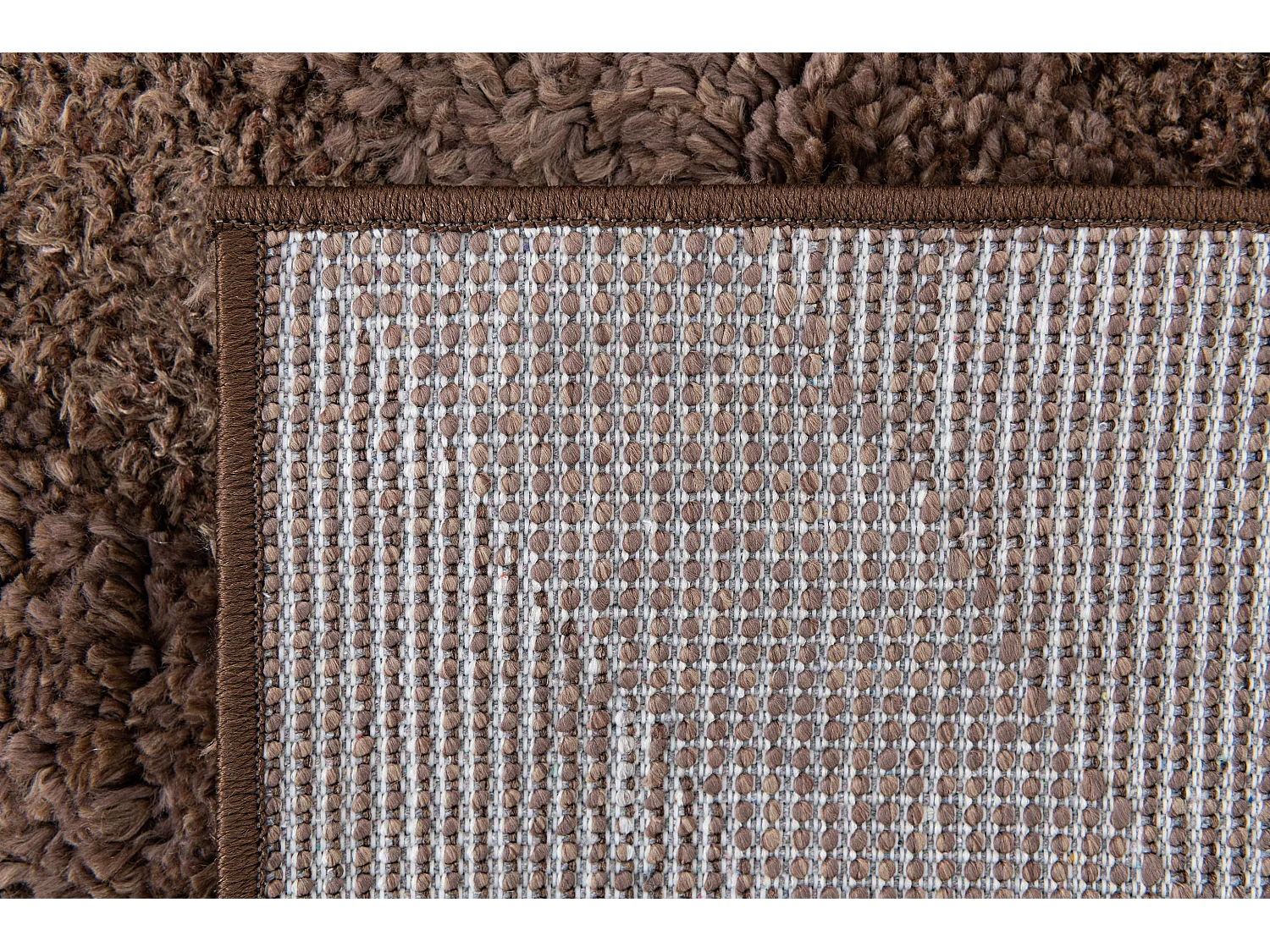 Tapis shaggy 125x185 marron foncé Thun Avis