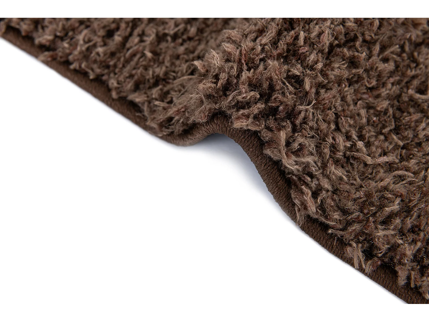 Tapis shaggy 125x185 marron foncé Thun Avis