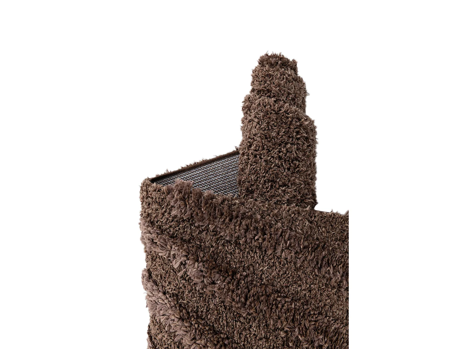 Tapis shaggy 125x185 marron foncé Thun Avis