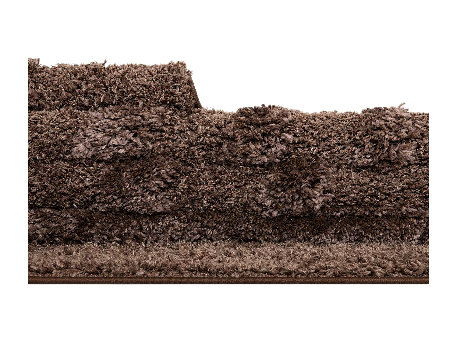 Tapis shaggy 125x185 marron foncé Thun Avis