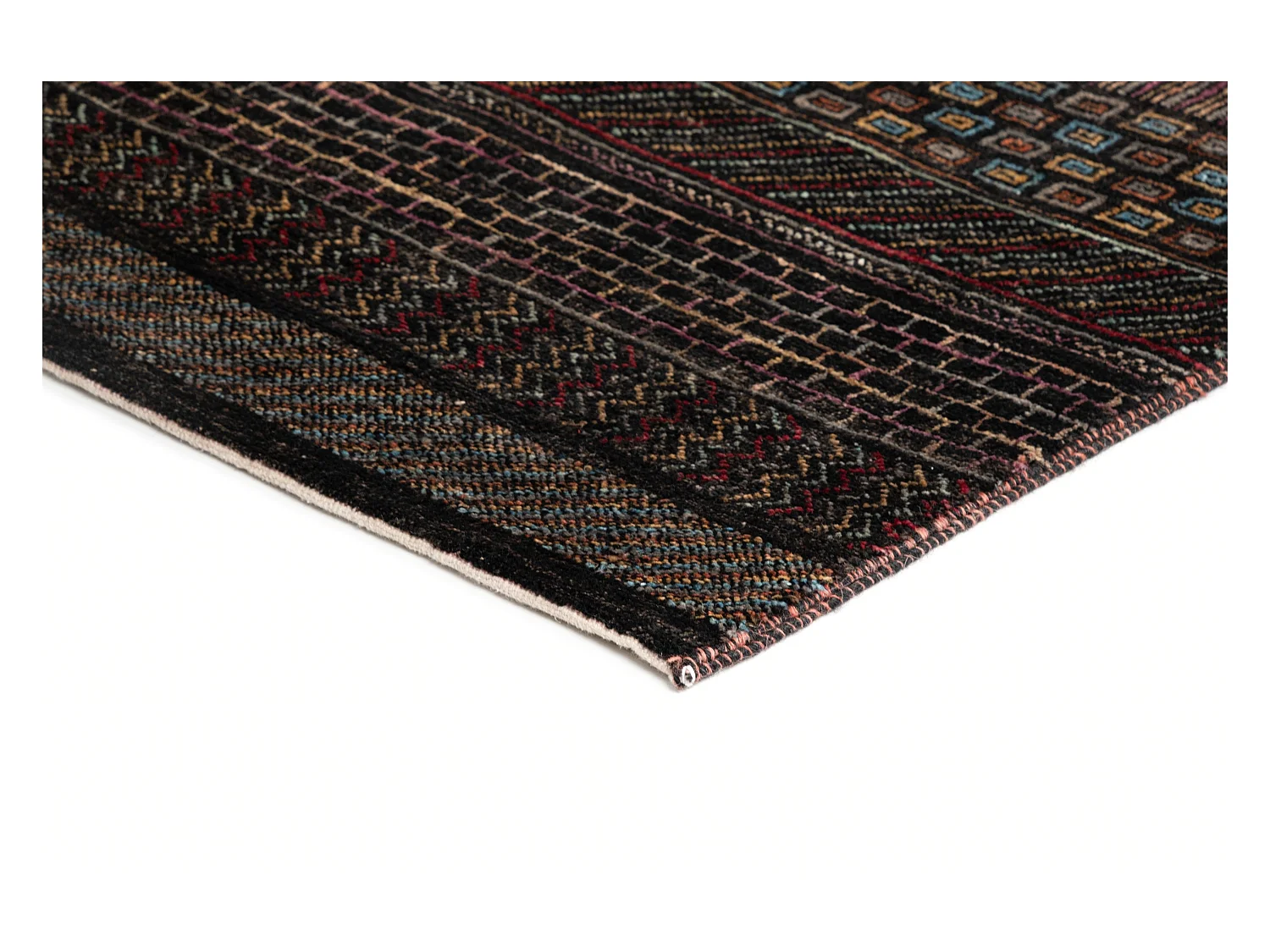 Tapis de laine 199x298 noir Juma