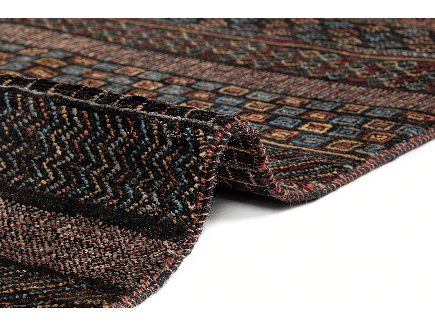 Tapis de laine 199x298 noir Juma