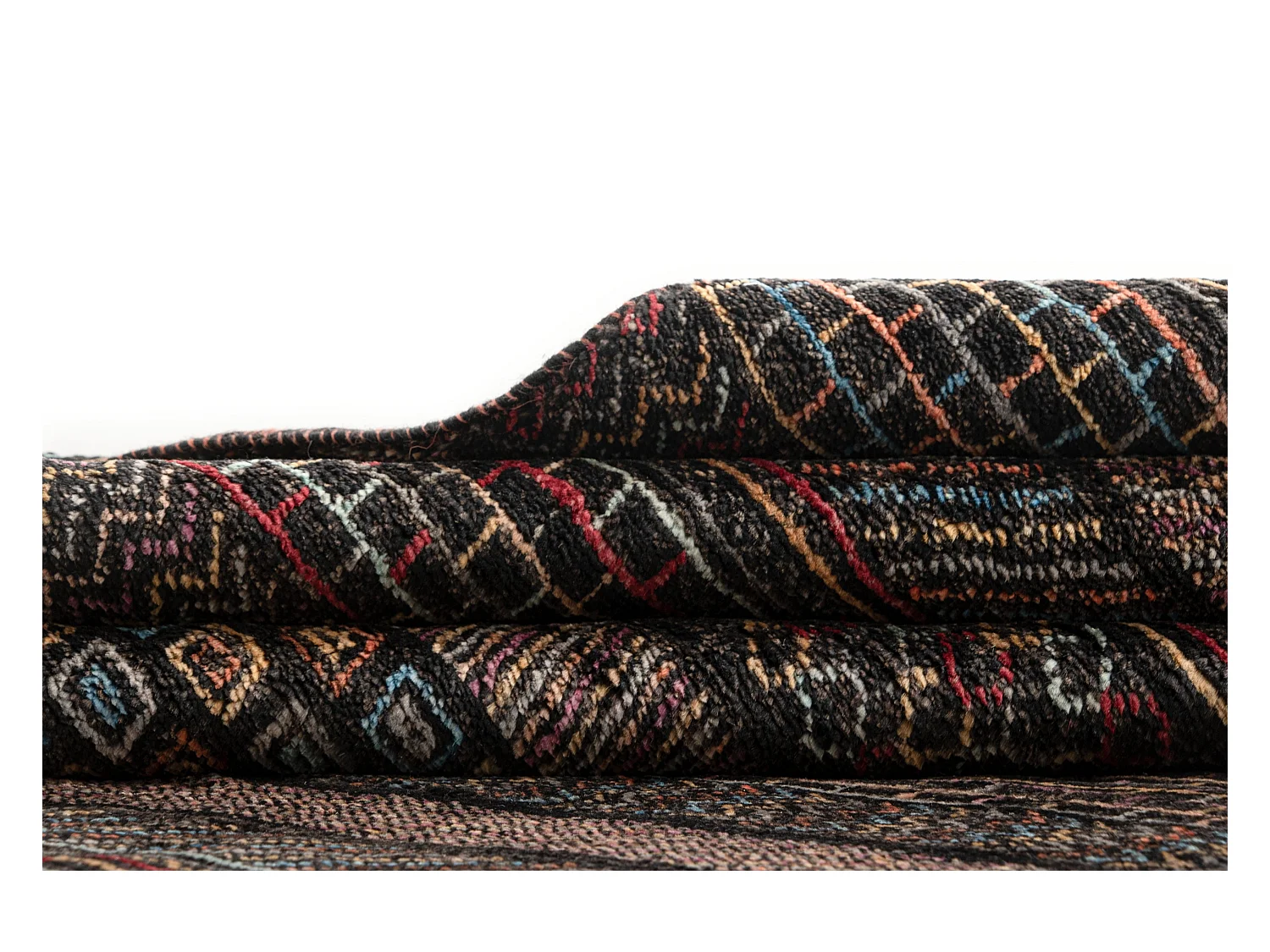 Tapis de laine 199x298 noir Juma