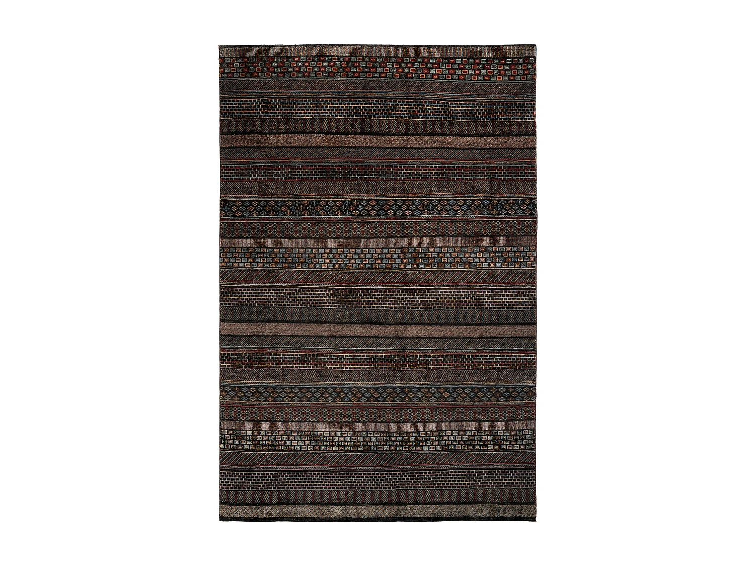 Tapis de laine 199x298 noir Juma