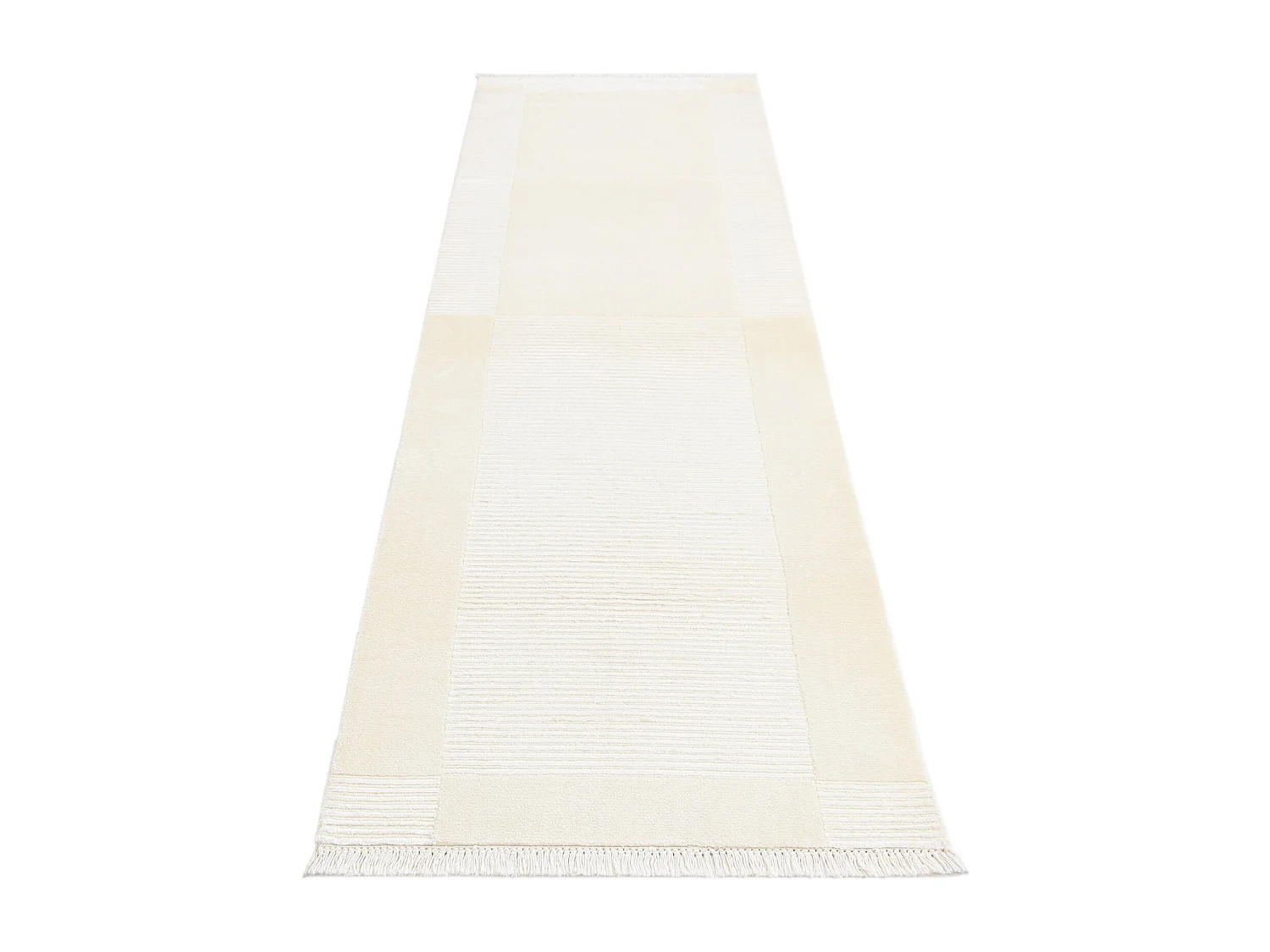 Läufer-Wollteppich 76x297 Beige Darya