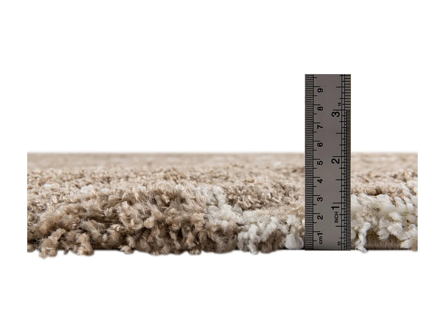 Tappeto shaggy  185x185 marrone Lachen Fence