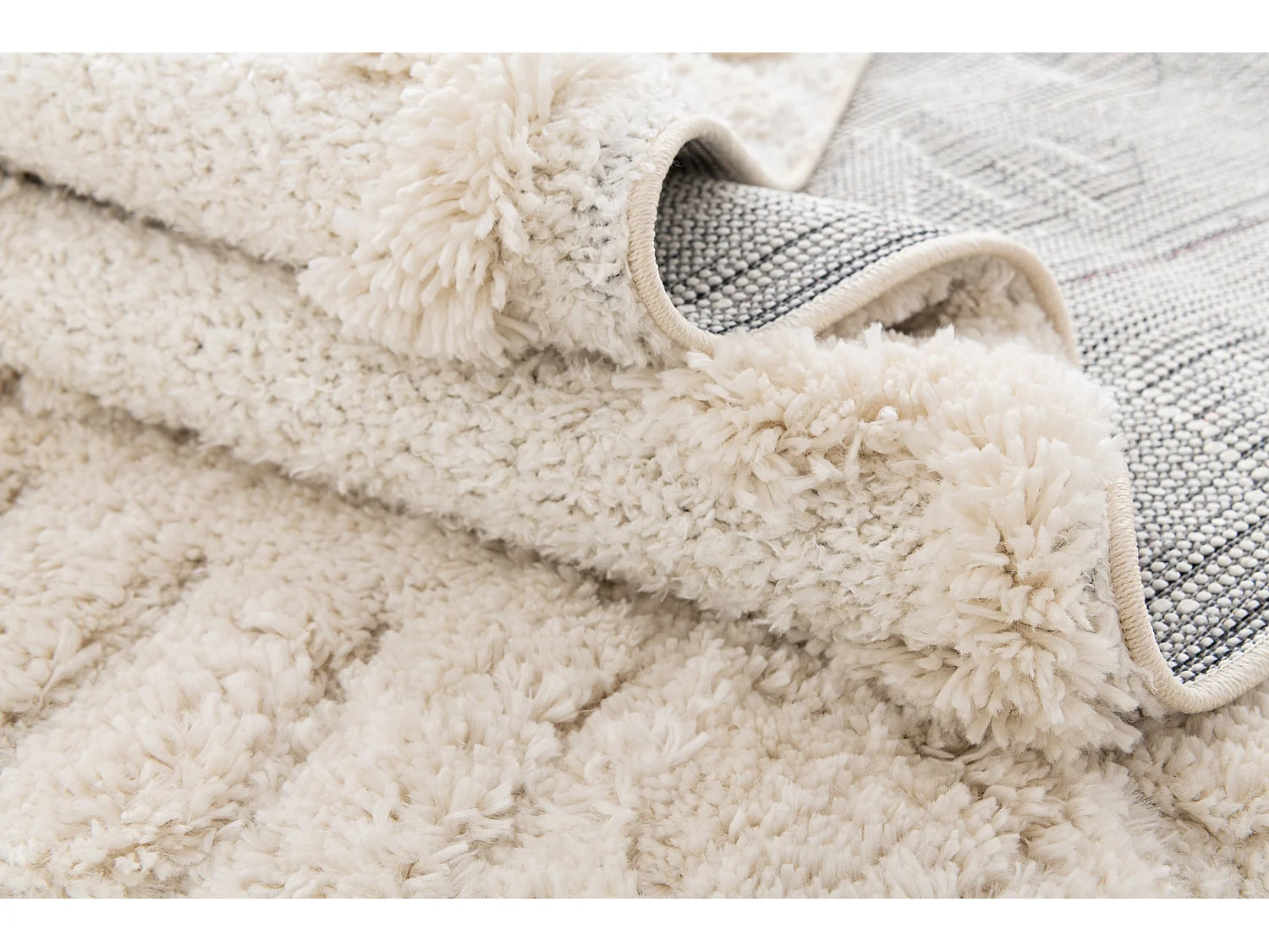 Tapis shaggy 125x185 Blanc Thun Scutum