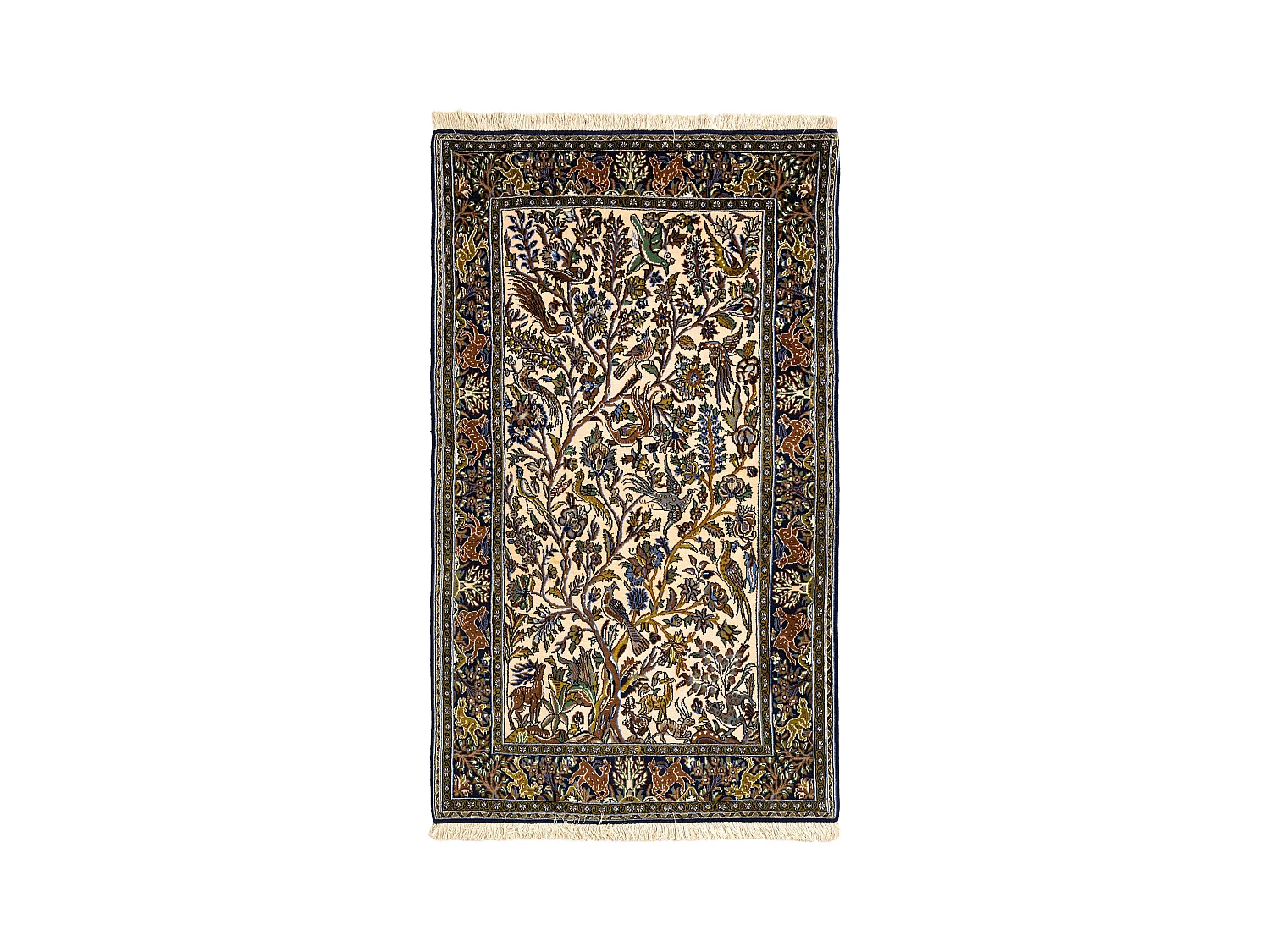 Tappeto in lana 101x171 beige Ghom