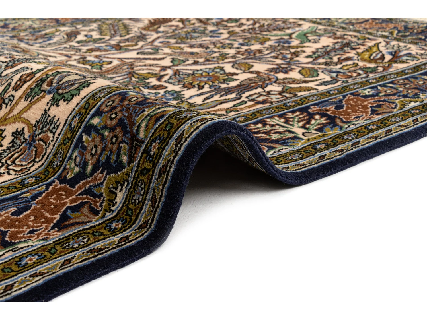 Wollteppich 101x171 Beige Ghom