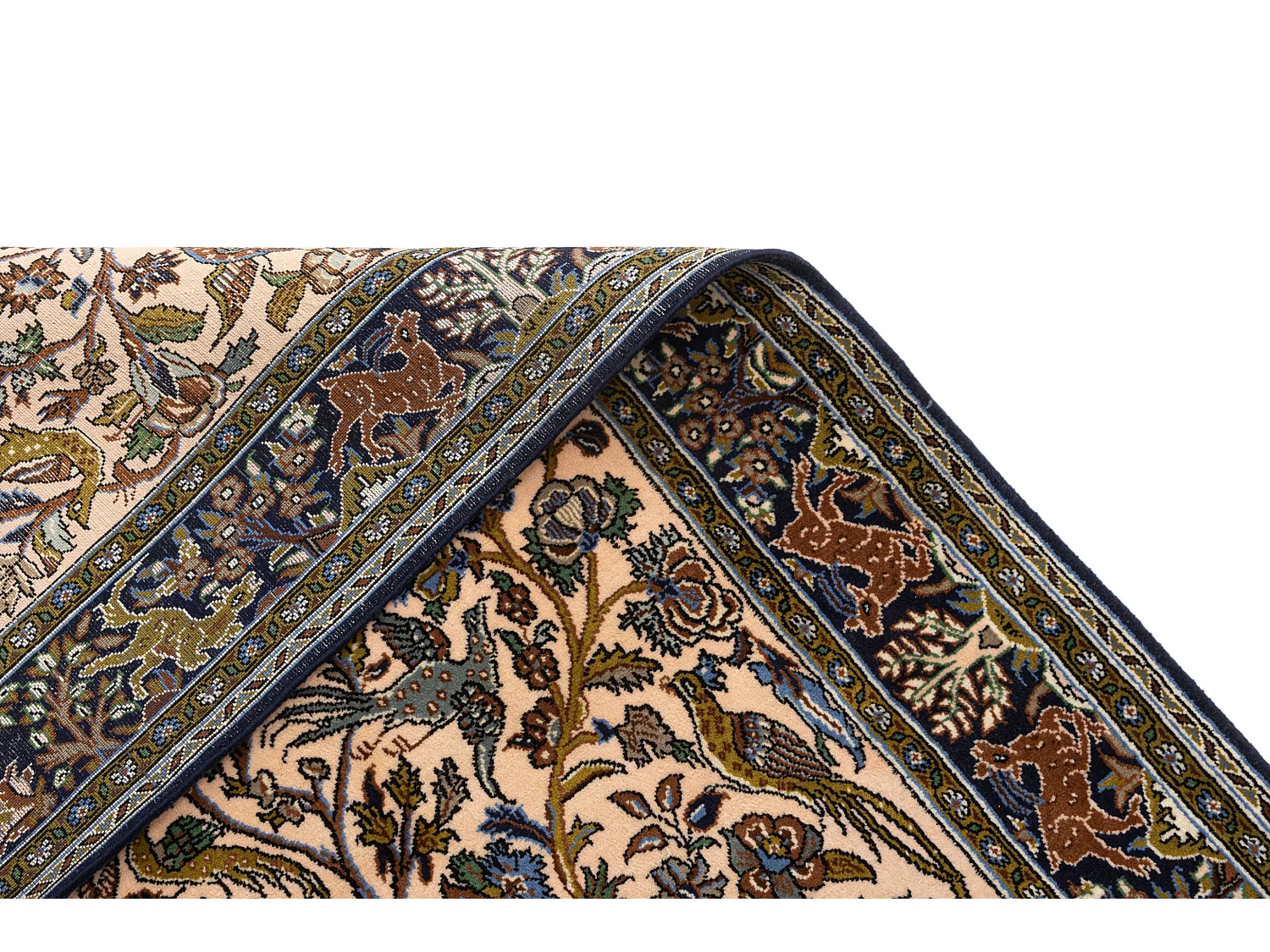 Wollteppich 101x171 Beige Ghom