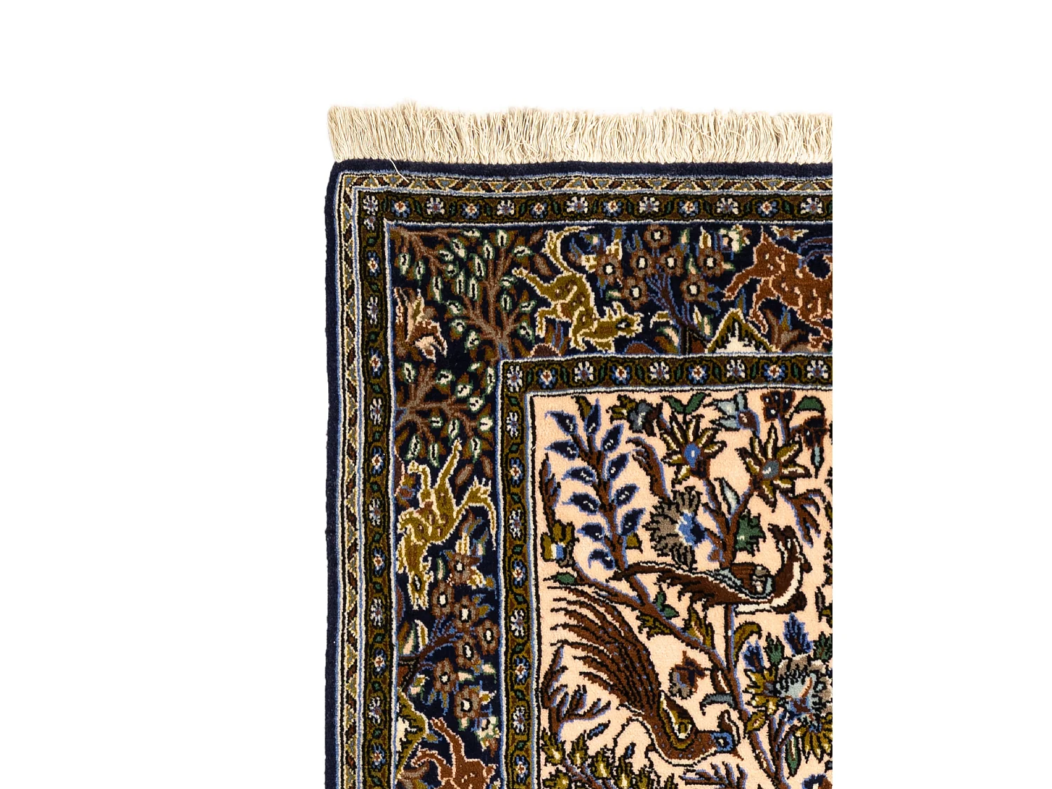 Wollteppich 101x171 Beige Ghom