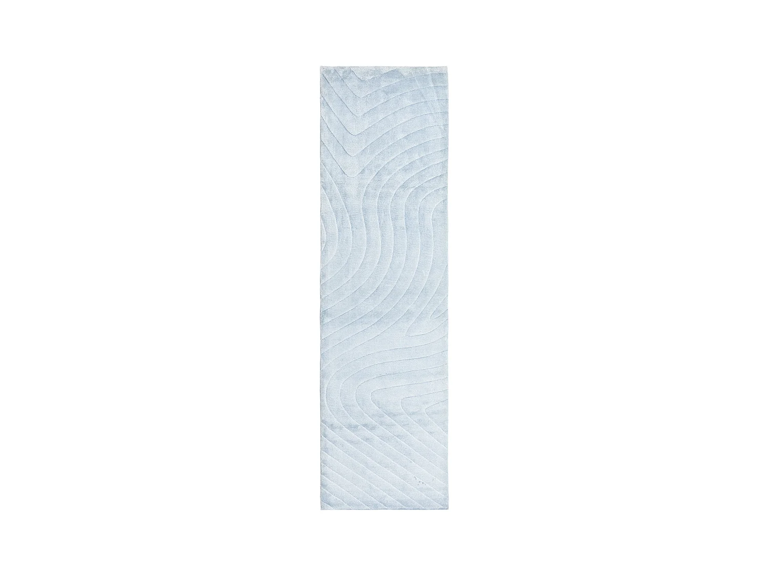 Läufer-Wollteppich 81x292 Blau Darya