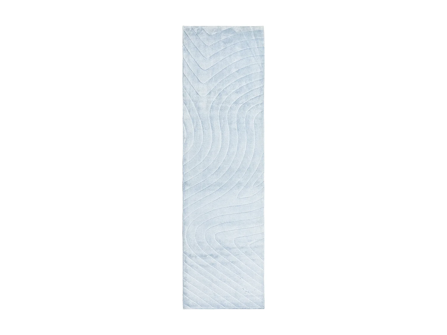 Tapis de couloir en laine 81x292 bleu Darya