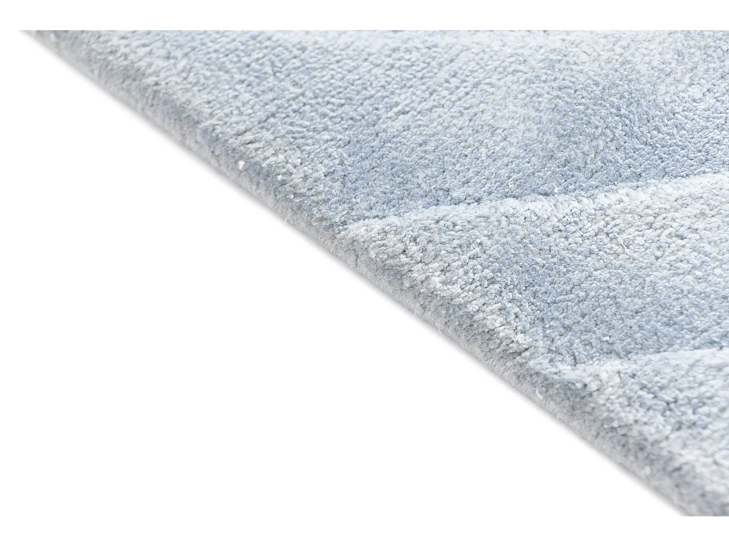 Tapis de couloir en laine 81x292 bleu Darya