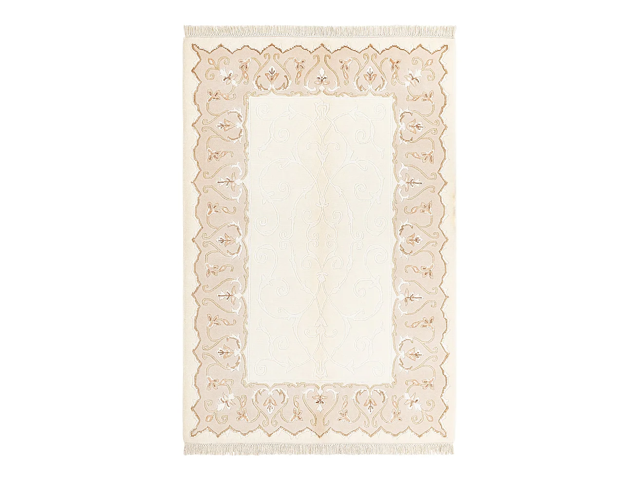 Tapis de laine 124x188 beige Darya