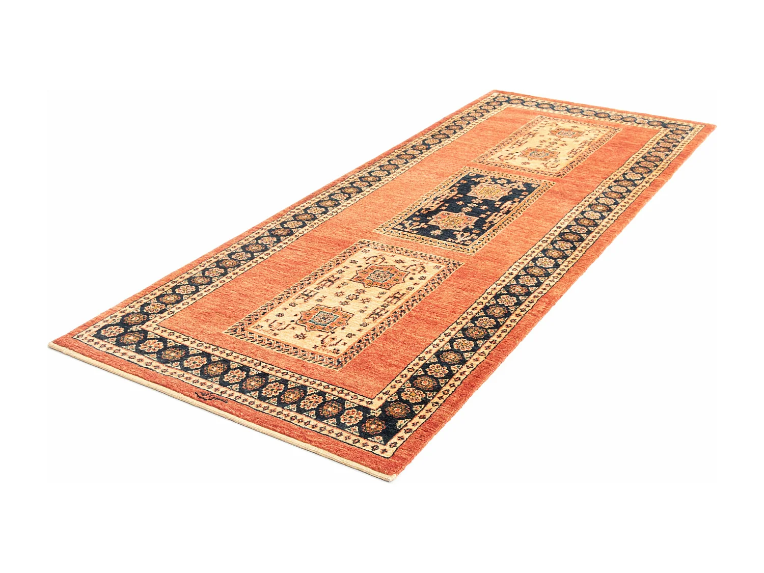 Loper-Woltapijt 206x83 Rood Kashkuli