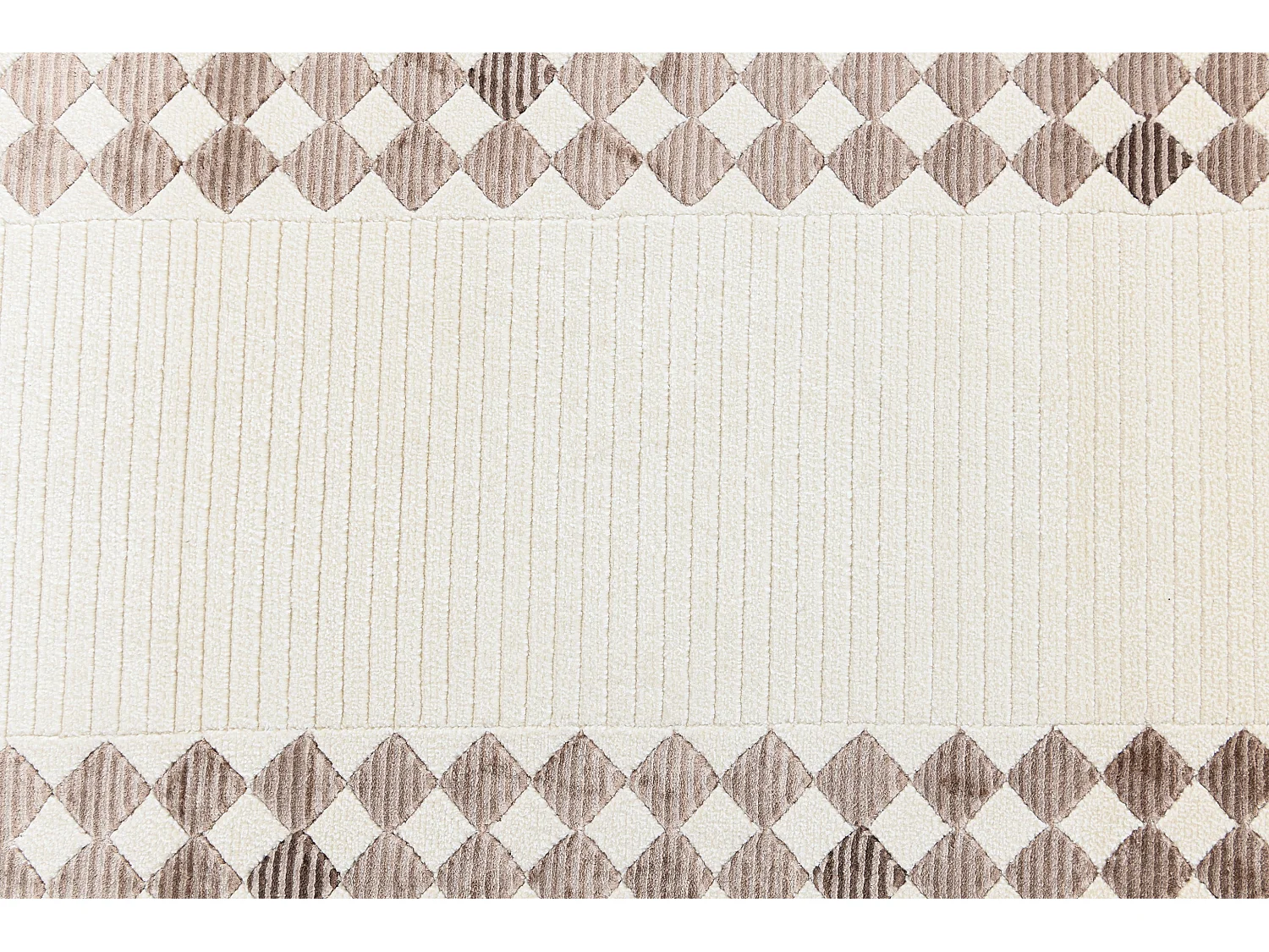 Läufer-Wollteppich 79x302 Beige Darya