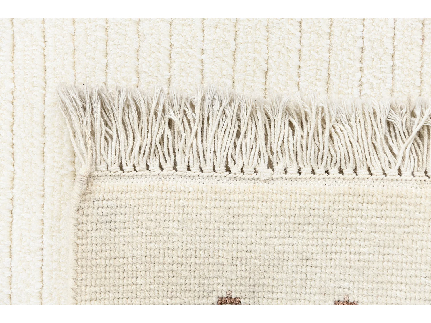 Läufer-Wollteppich 79x302 Beige Darya