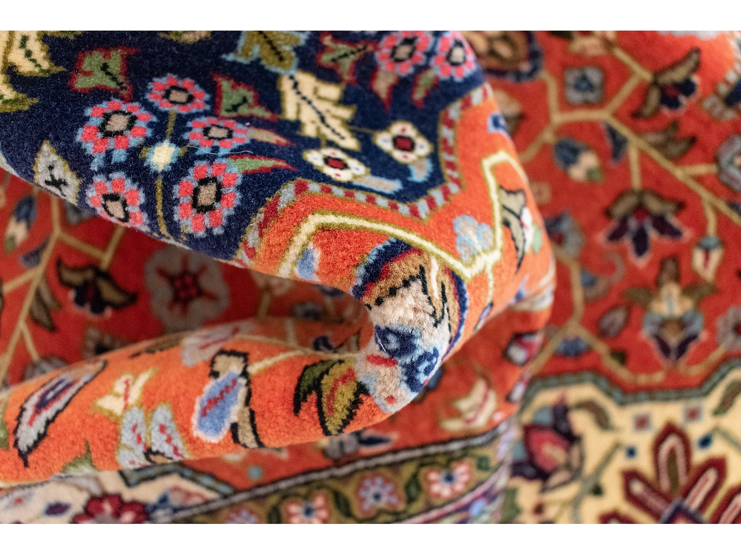 Tapis de laine 76x118 rouge Ghom