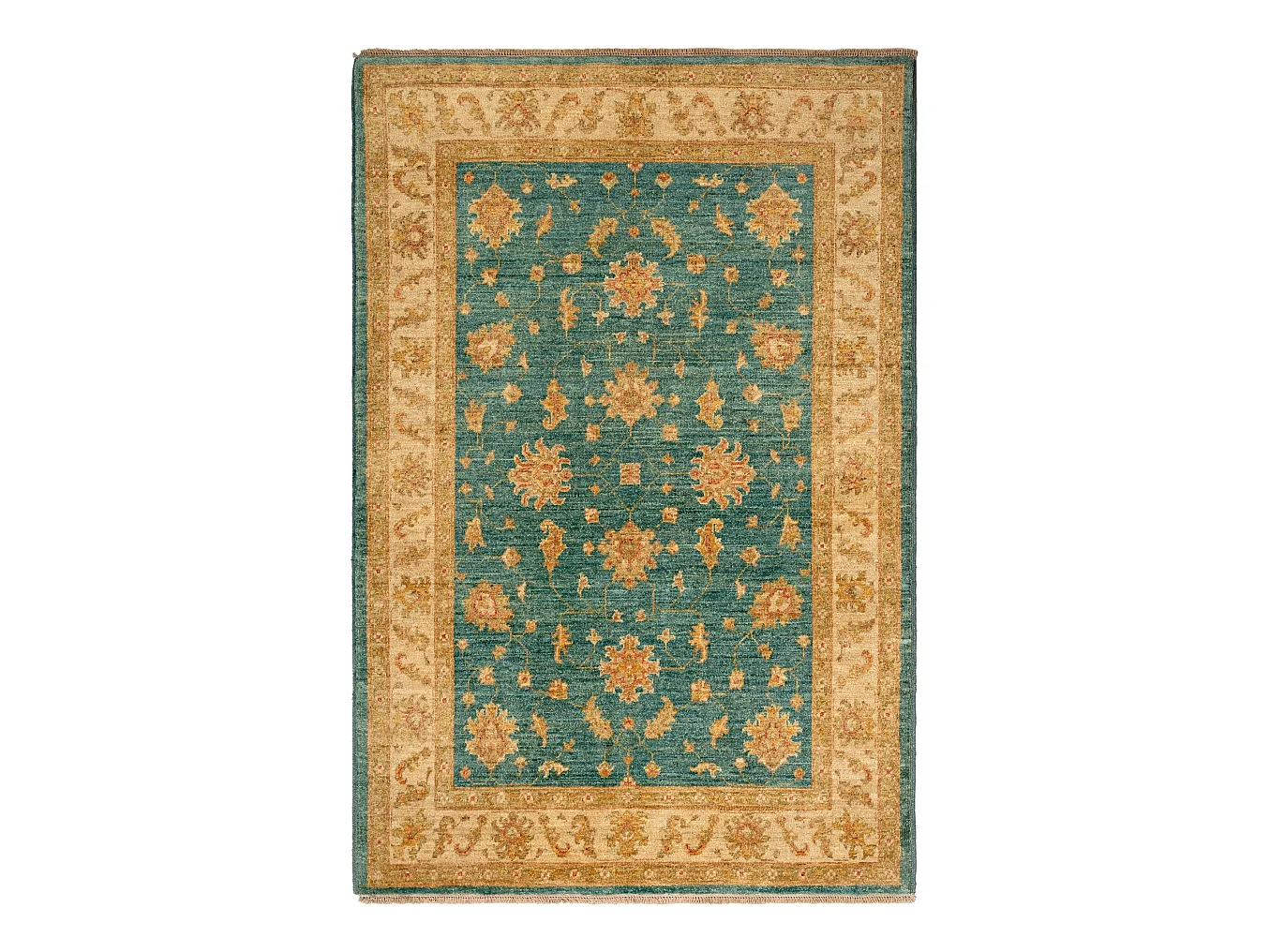 Tapis de laine 123x187 Bleu Ziegler
