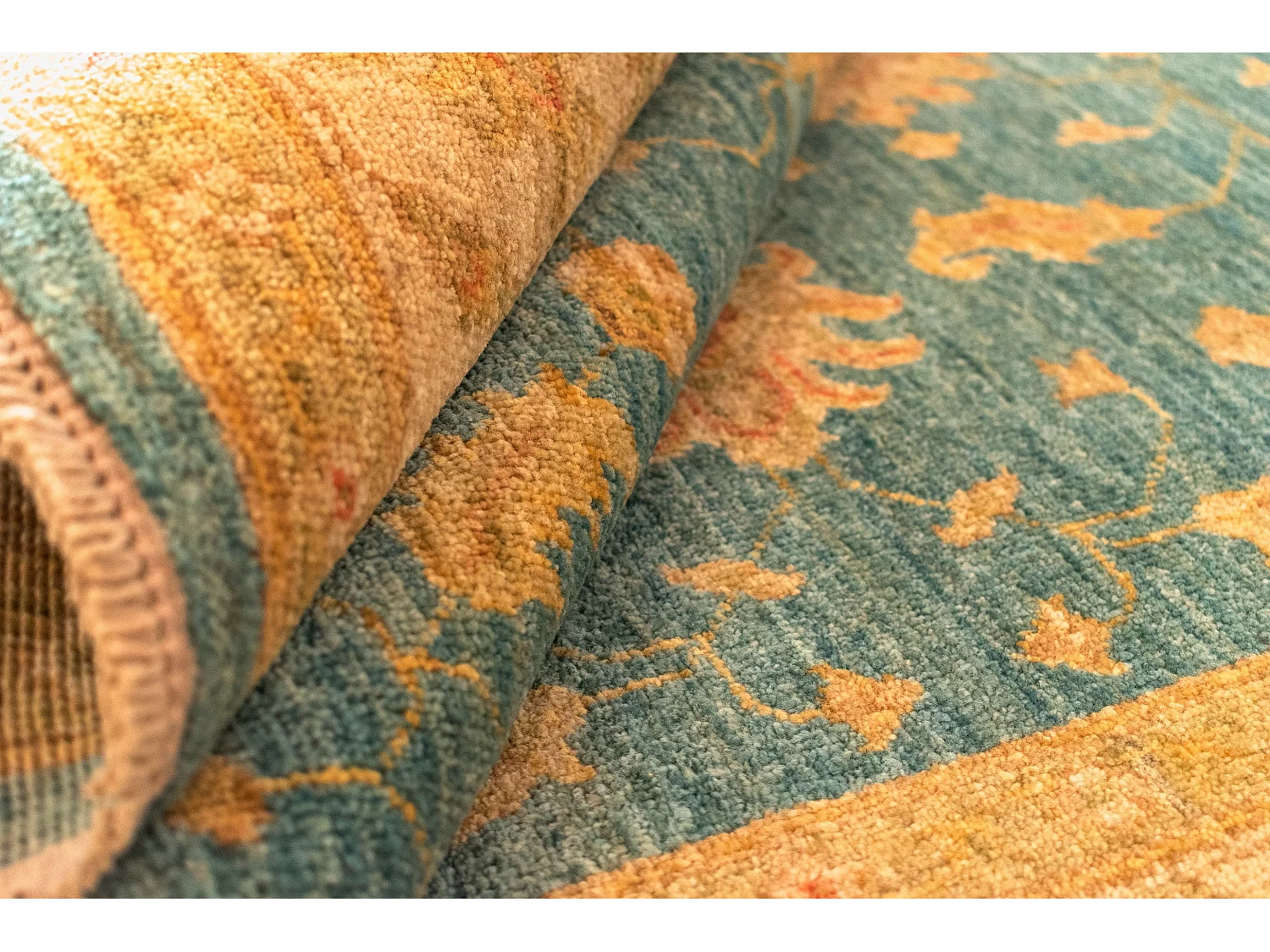 Wollteppich 123x187 Blau Ziegler