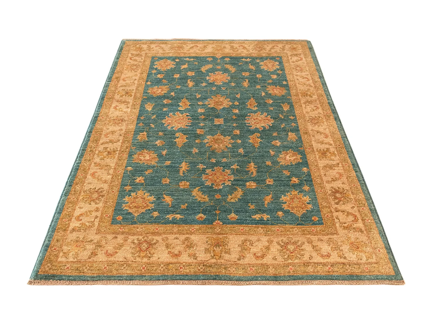 Wollteppich 123x187 Blau Ziegler