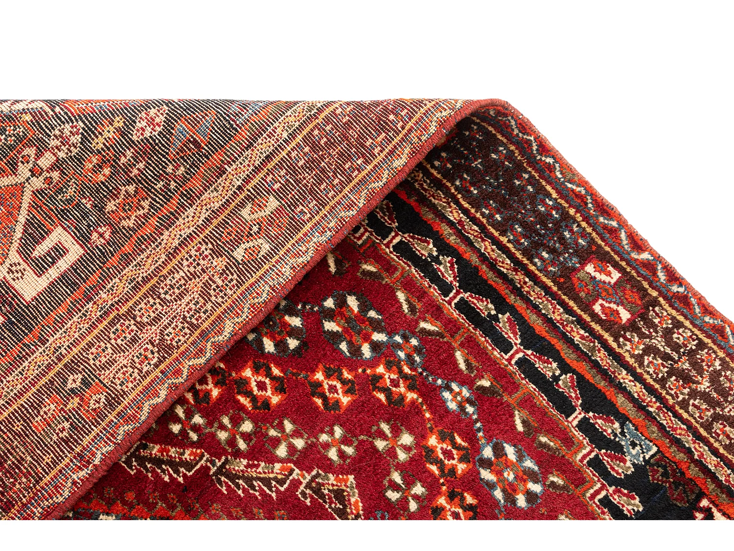 Tapis de laine 136x209 rouge Ghashghai