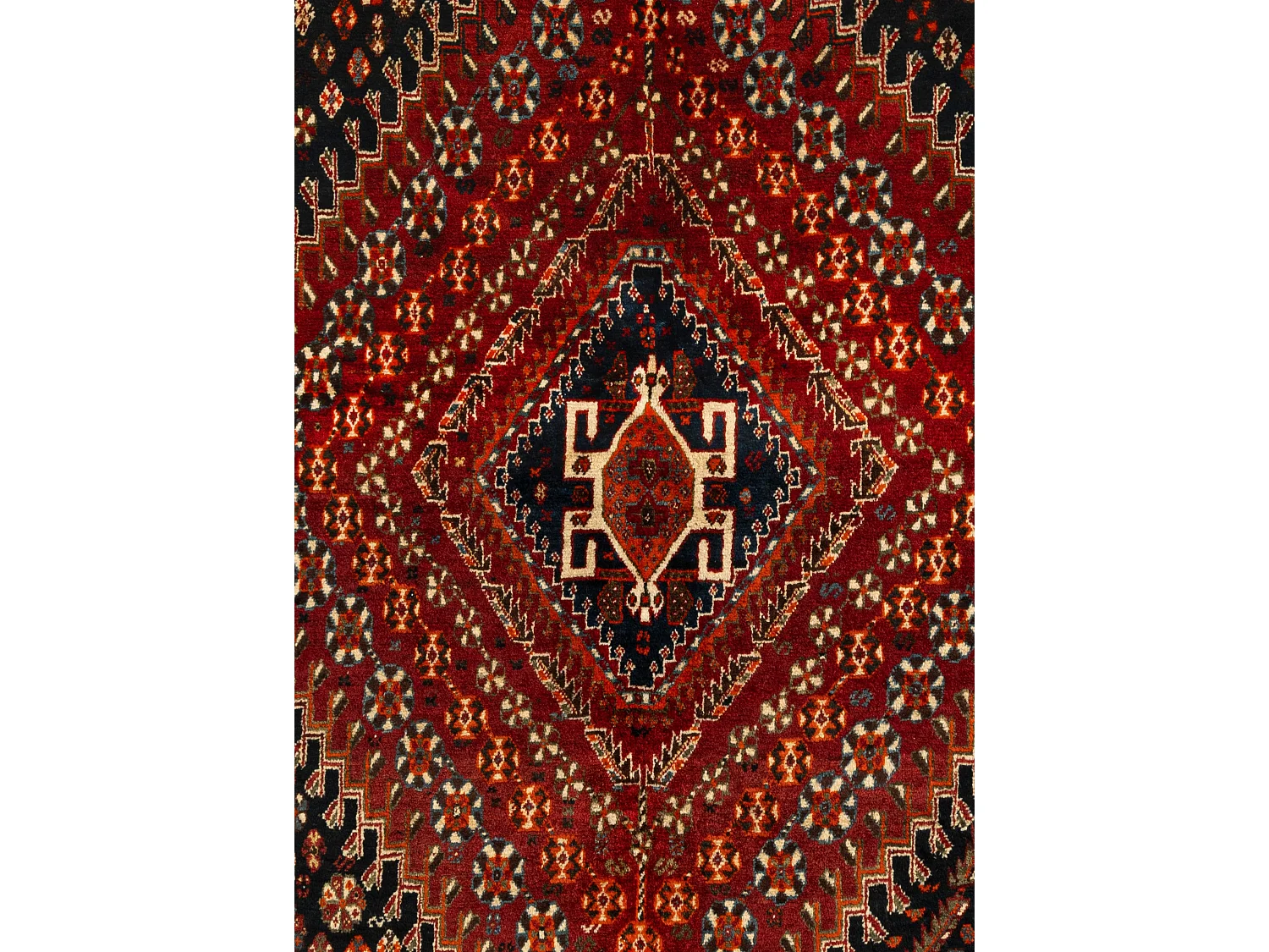 Tapis de laine 136x209 rouge Ghashghai