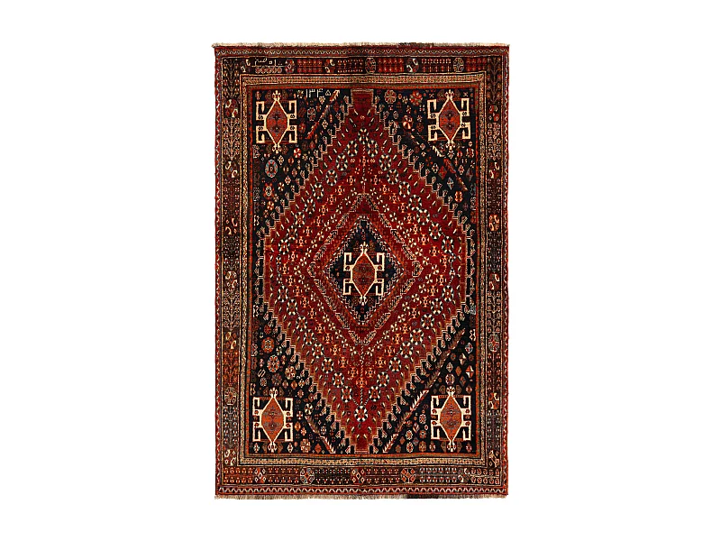 Tapis de laine 136x209 rouge Ghashghai