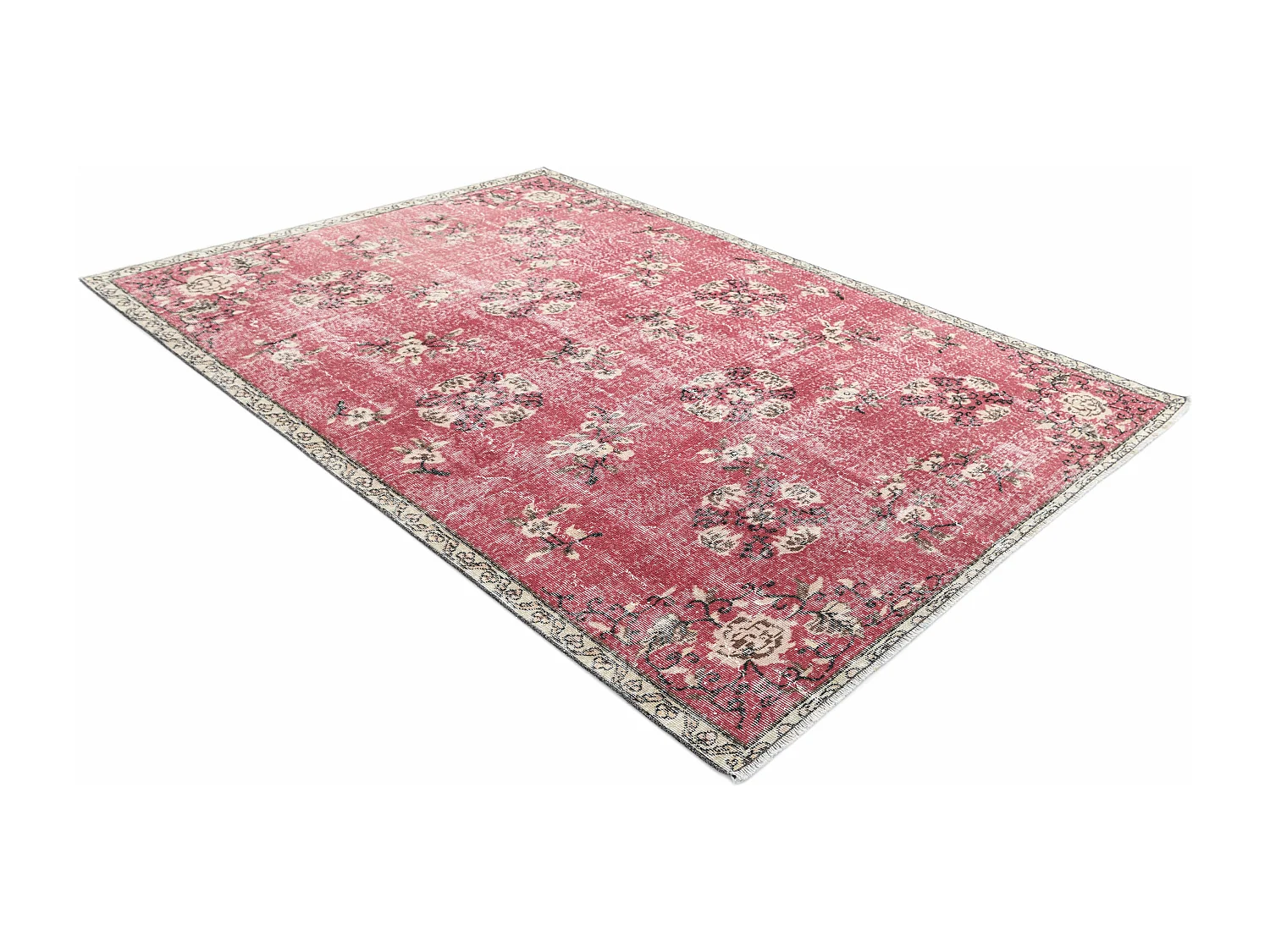 Tappeto in lana 165x254 rosso Ultra Vintage