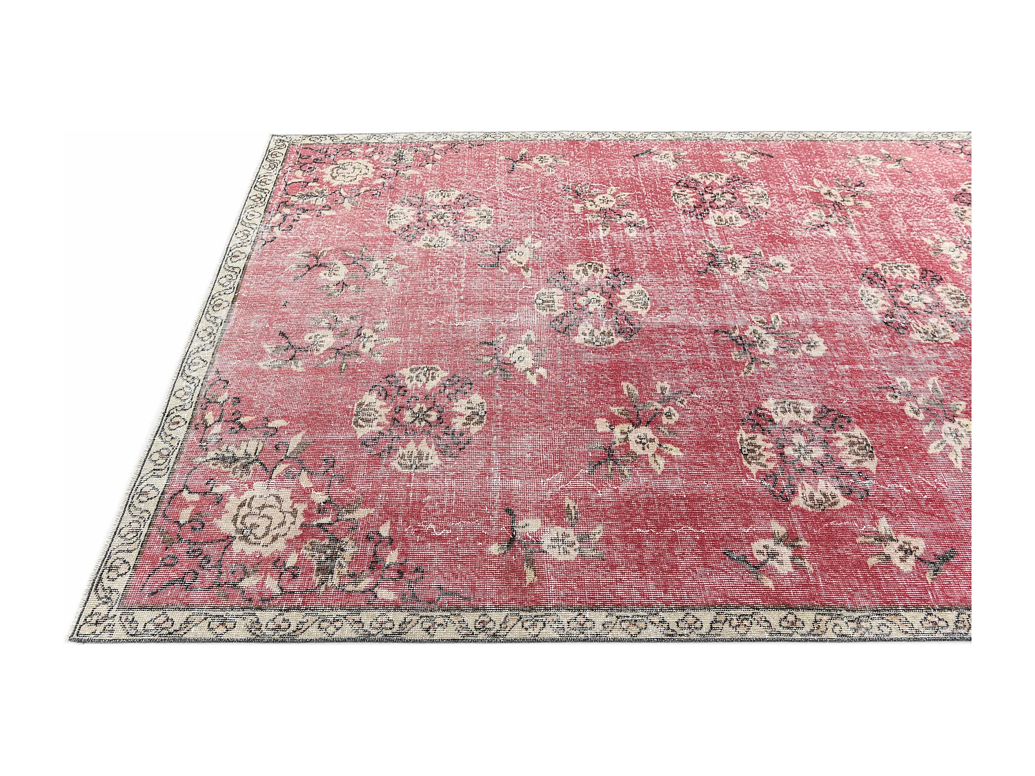 Tappeto in lana 165x254 rosso Ultra Vintage