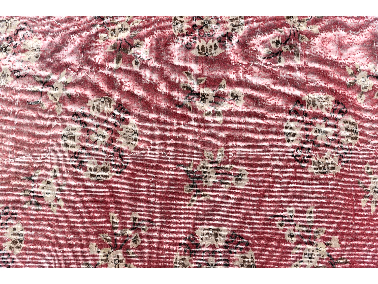 Tapis de laine 165x254 rouge Ultra Vintage