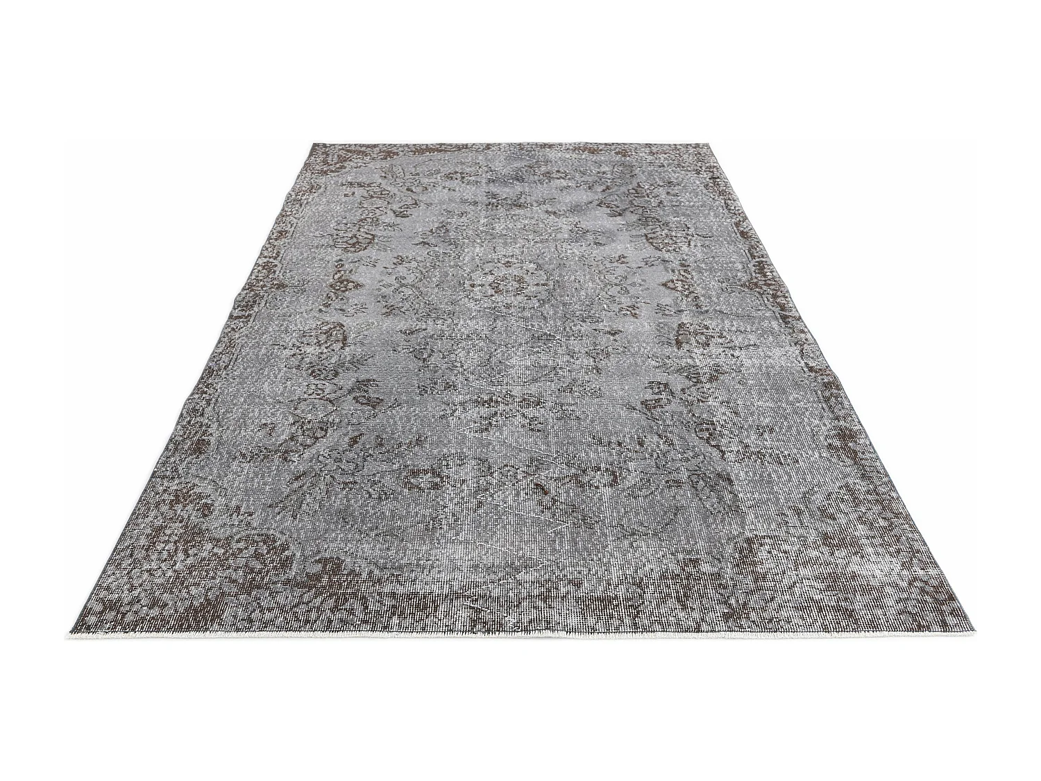 Tapis de laine 165x272 gris Ultra Vintage