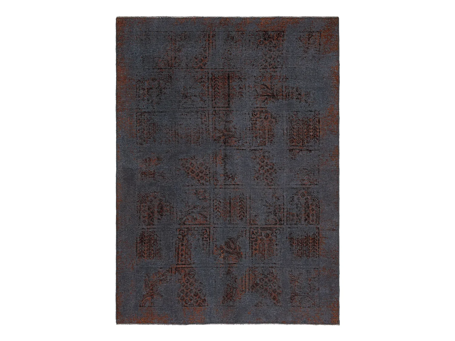 Tapis de laine 137x192 Bleu Vintage Royal