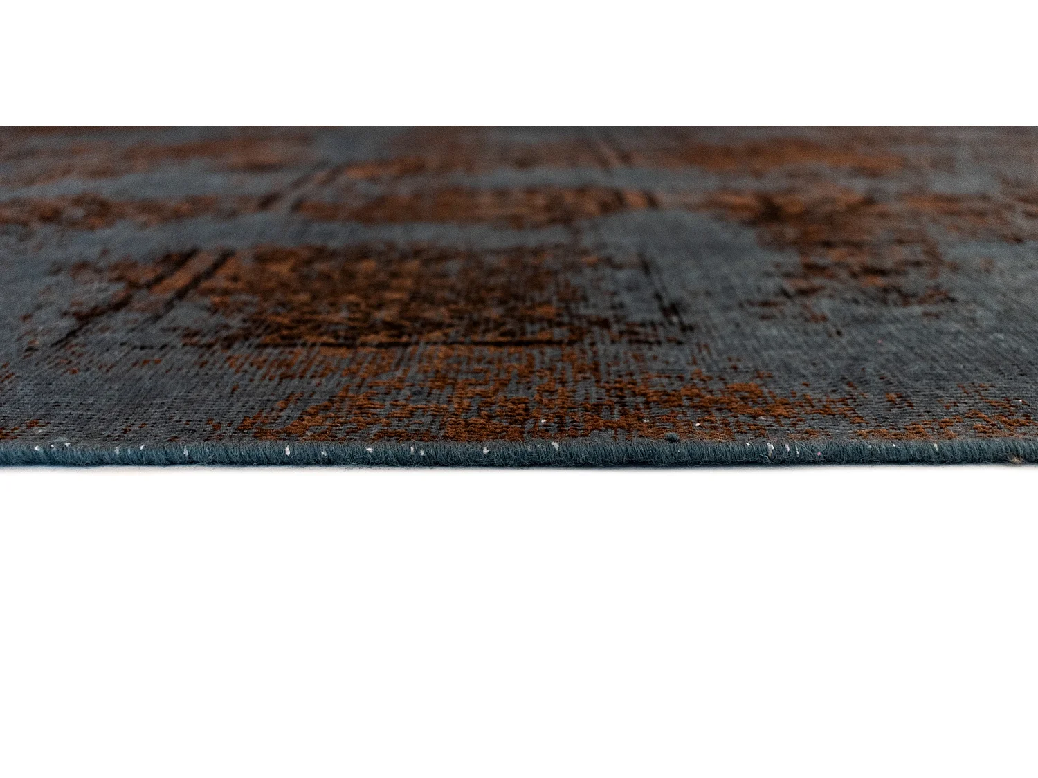 Tapis de laine 137x192 Bleu Vintage Royal