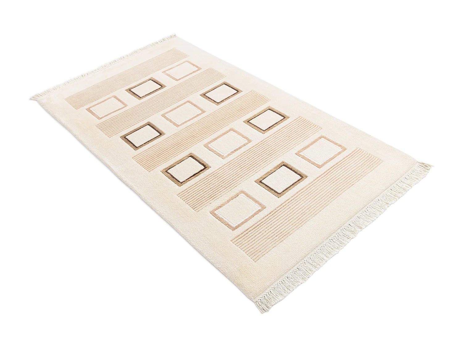 Tapis de laine 84x152 beige Darya