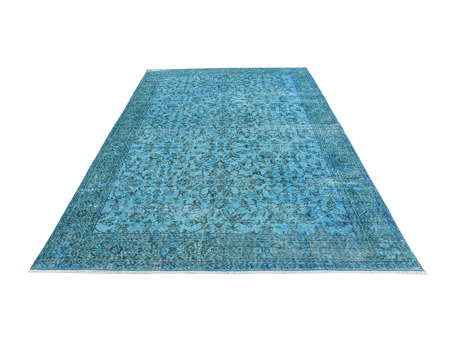 Tapis de laine 178x292 turquoise Ultra Vintage