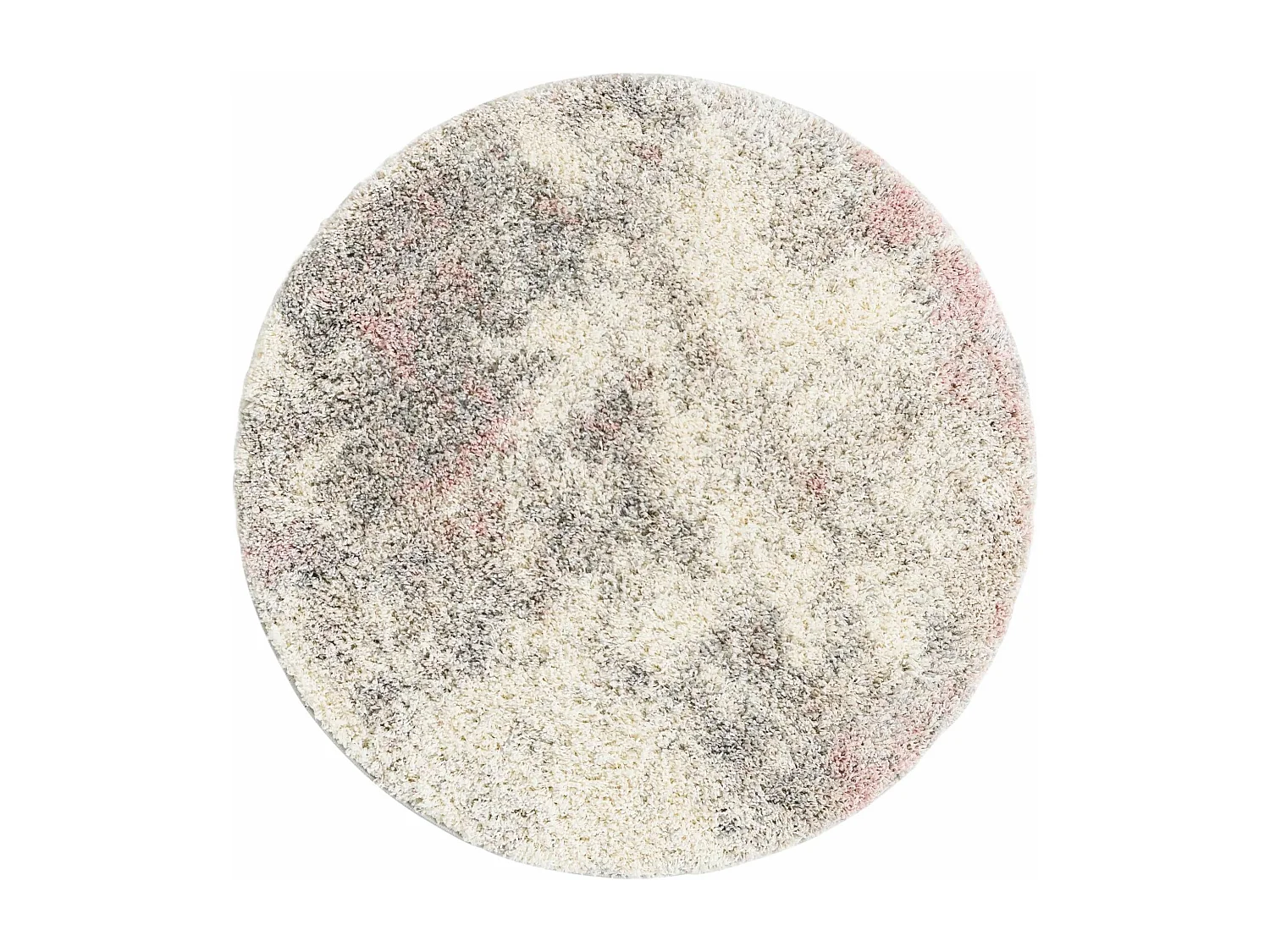 Tappeto shaggy  240x240 beige - rosa Lachen Haze